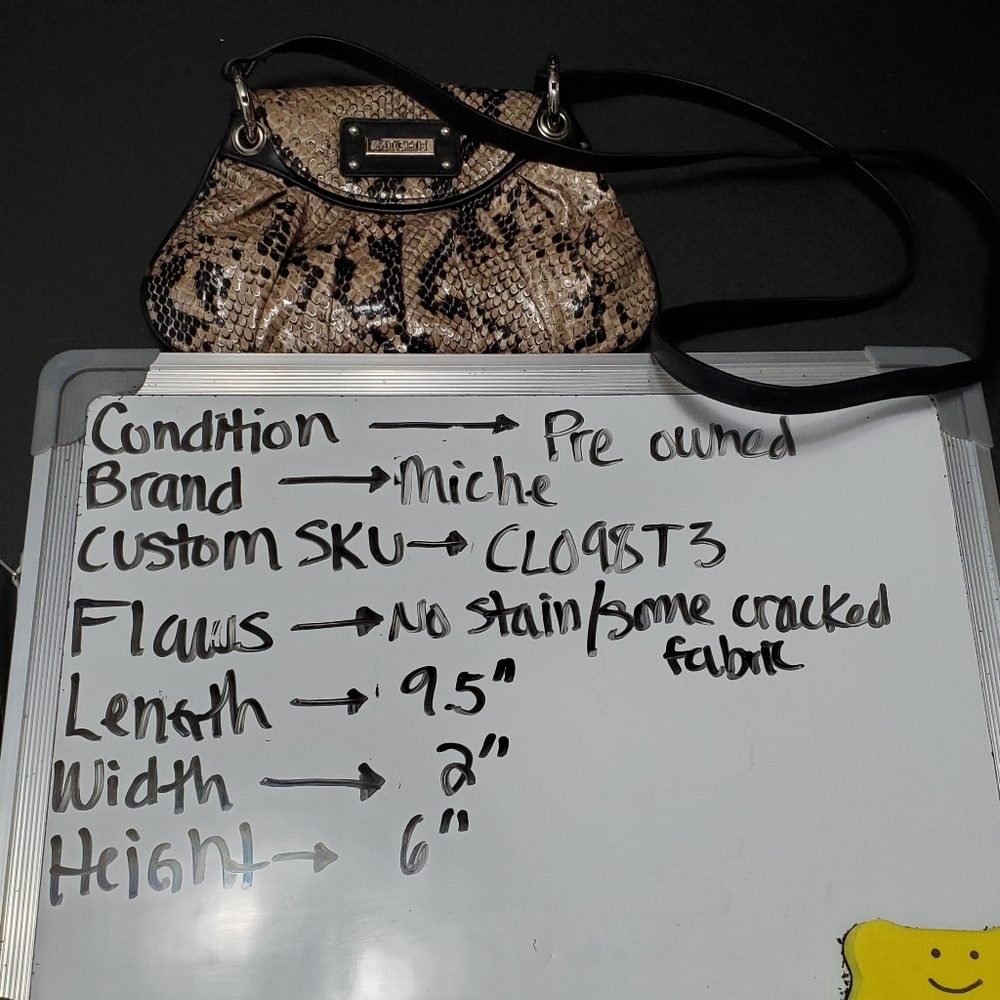 Miche Snake Skin Pattern Small Bag